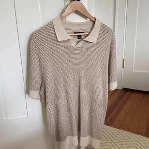 Treasure and Bond Mens Collared Sweater Size L